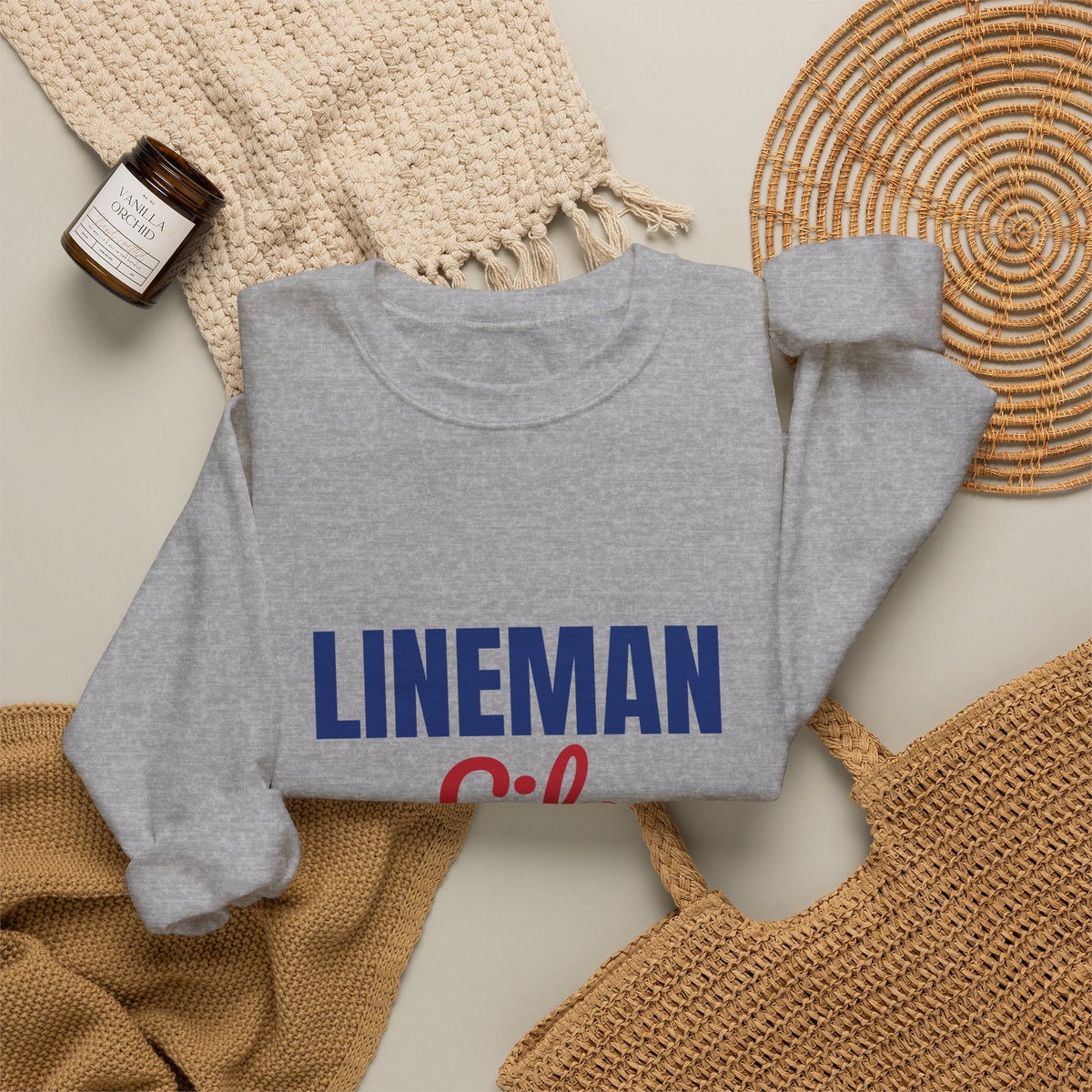 Lineman Life Working High So You Have Power Sweatshirt, Lineman Crewneck Sweatshirt