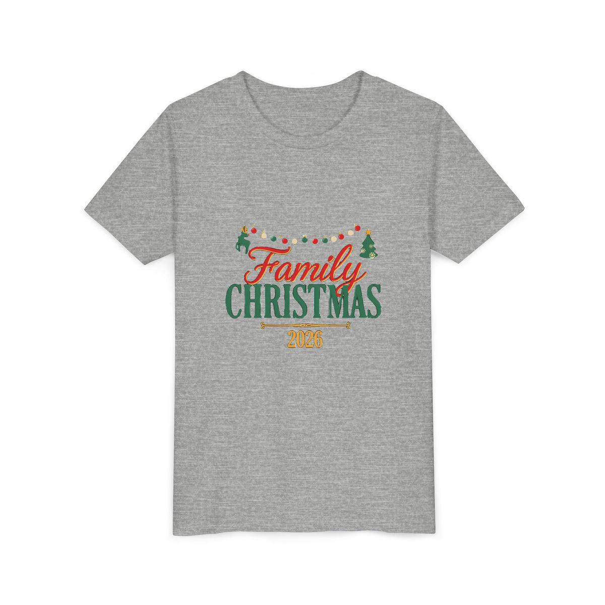 Family Christmas 2026 Kids Shirt, Matching Family Christmas Youth T-Shirt