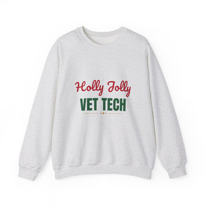 Holly Jolly Vet Tech Sweatshirt, Vet Tech Christmas Crewneck, Vet Tech Gift