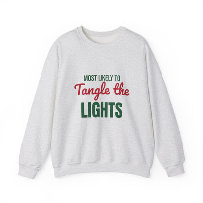 Most Likely to Tangle the Lights Sweatshirt, Most Likely to Tangle the Lights Christmas Sweatshirt
