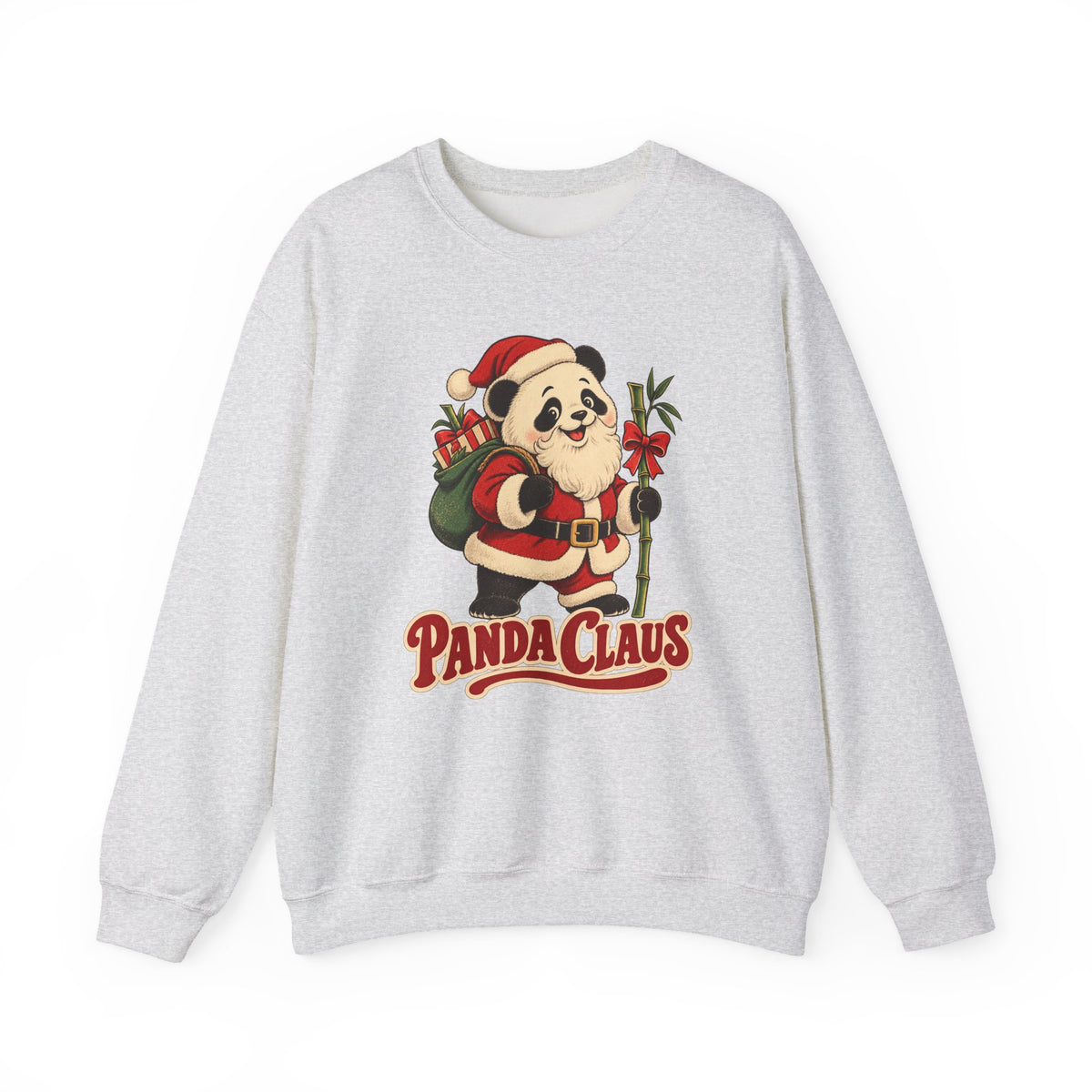 Panda Claus Christmas Panda Sweatshirt, Panda Christmas Crewneck Sweatshirt