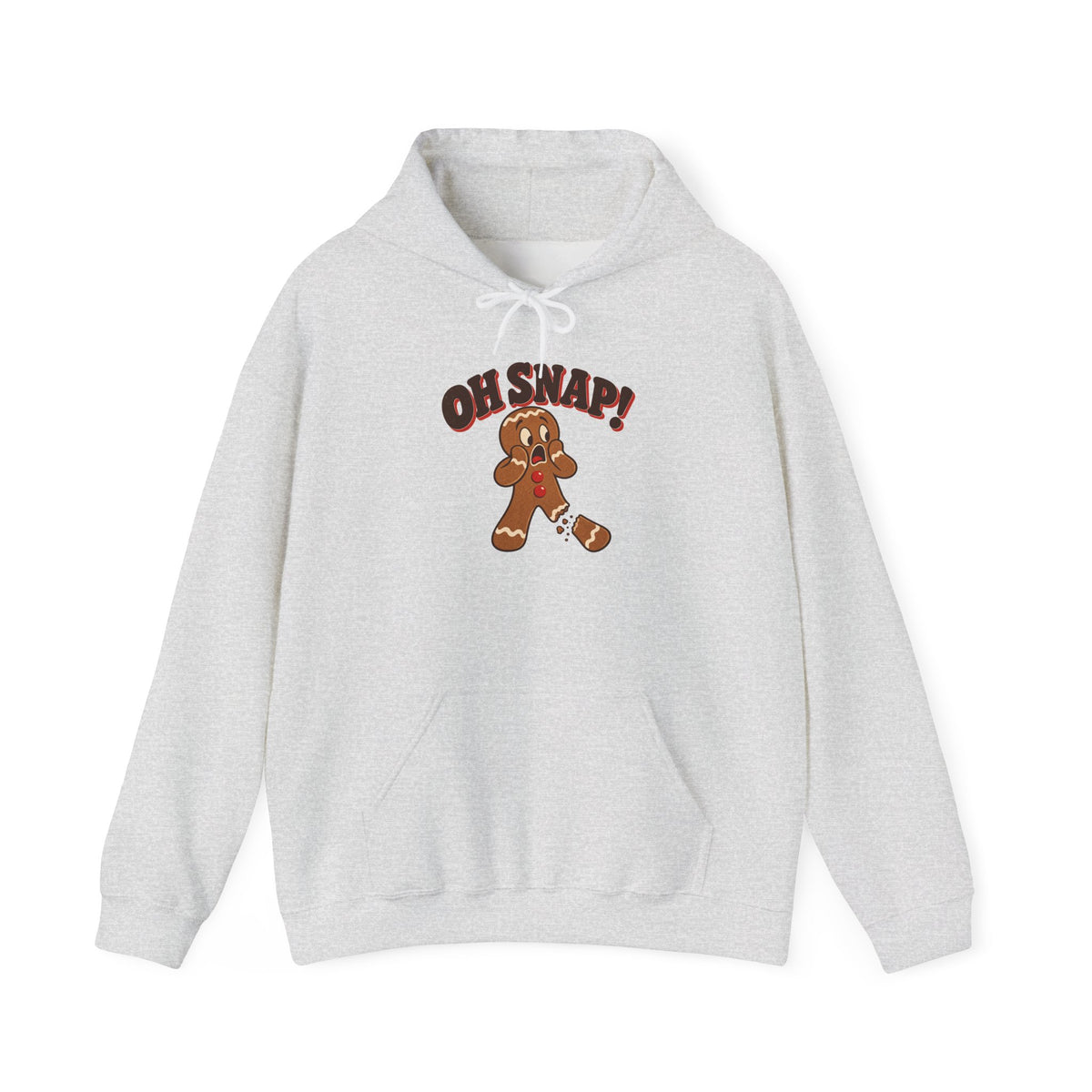 Oh Snap Gingerbread Man Funny Christmas Hoodie, Funny Gingerbread Hoodie
