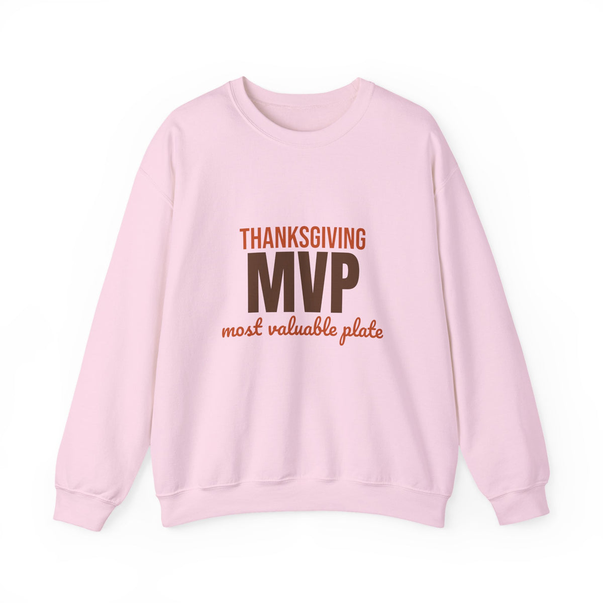Thanksgiving MVP Most Valuable Plate Sweatshirt, Funny Thanksgiving Crewneck Sweatshirt