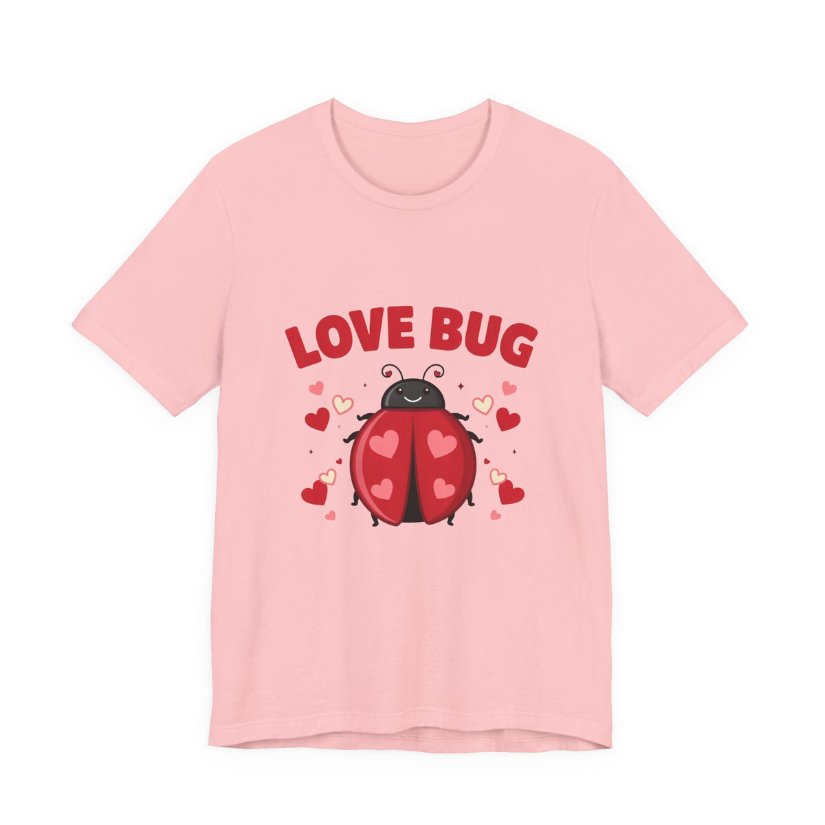 Love Bug Valentine Ladybug Shirt, Ladybug Valentine T-Shirt, Valentines Day Tee