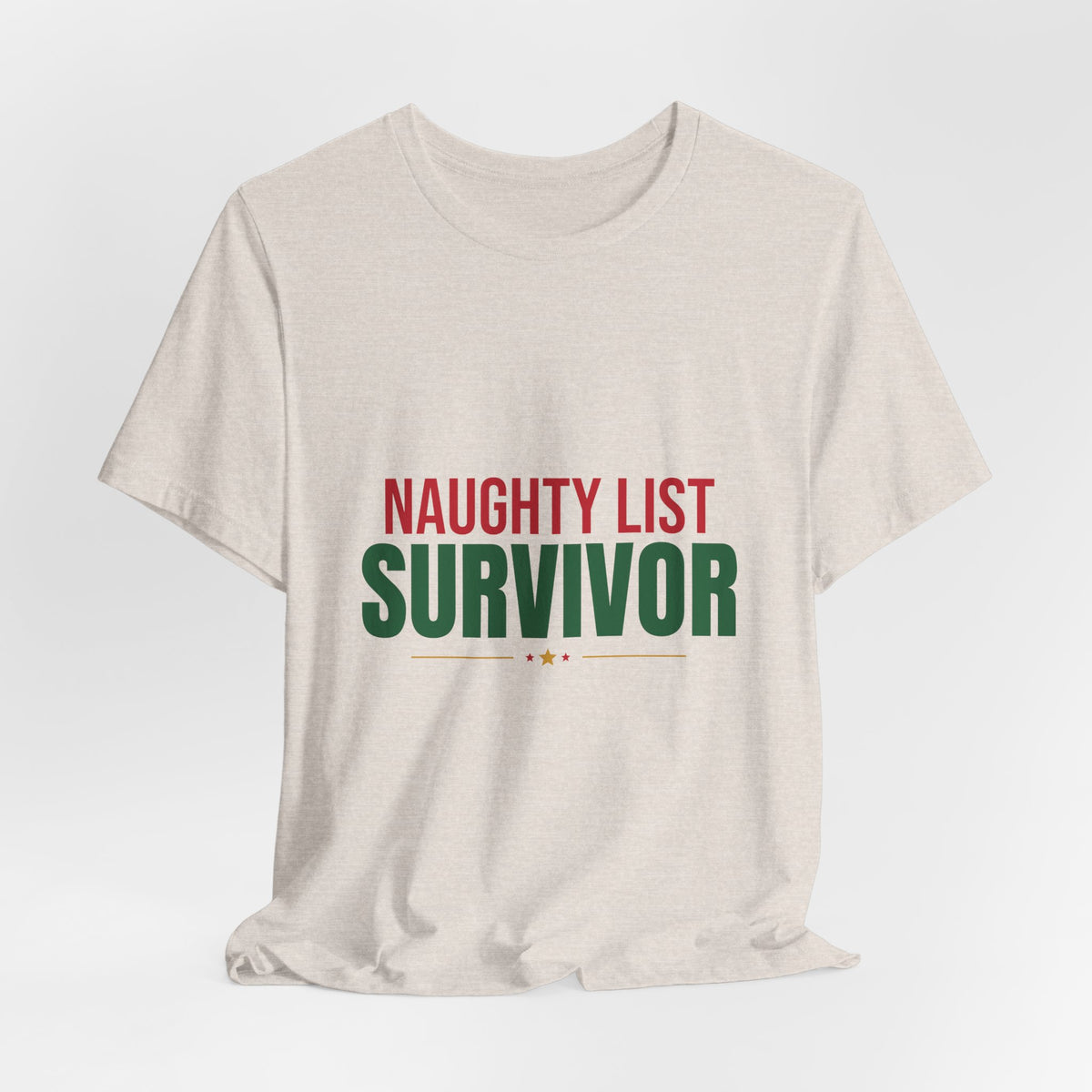 Naughty List Survivor Shirt, Funny Christmas T-Shirt