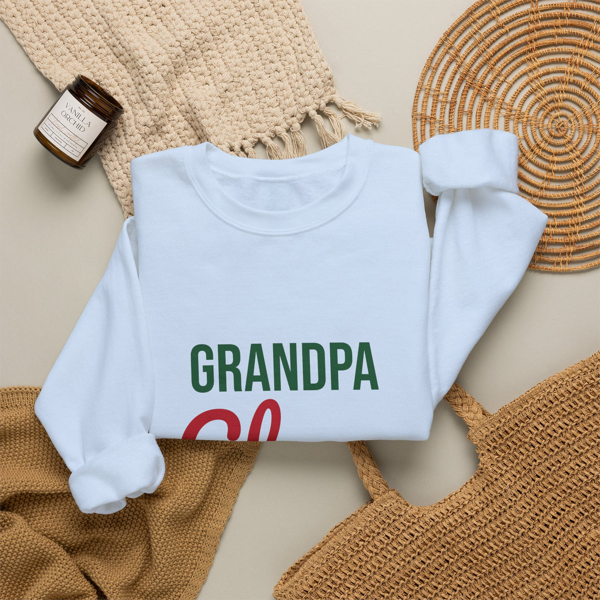 Grandpa Claus Sweatshirt, Grandpa Christmas Crewneck, Gift for Grandpa