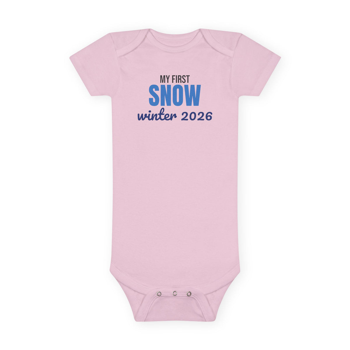 My First Snow Winter 2026 Baby Bodysuit