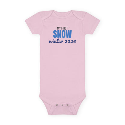 My First Snow Winter 2026 Baby Bodysuit