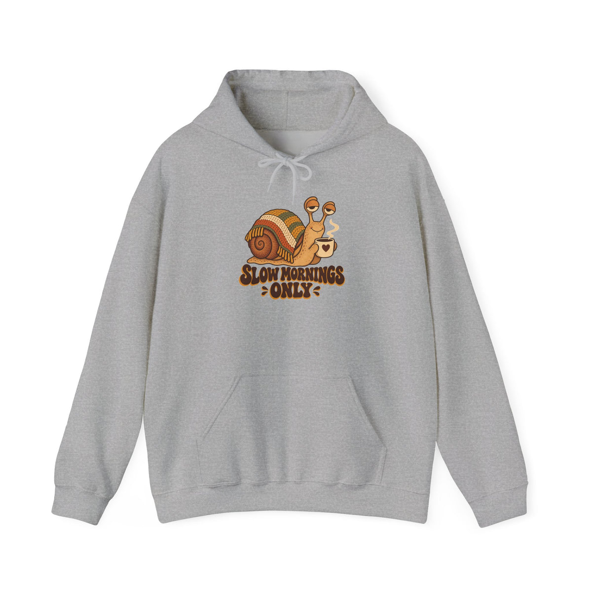 Slow Mornings Only Coffee Snail Hoodie, Coffee Snail Hoodie