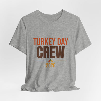 Turkey Day Crew 2026 Shirt, Matching Family Thanksgiving T-Shirt