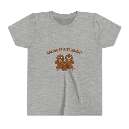 Baking Spirits Bright Gingerbread Family Kids Shirt