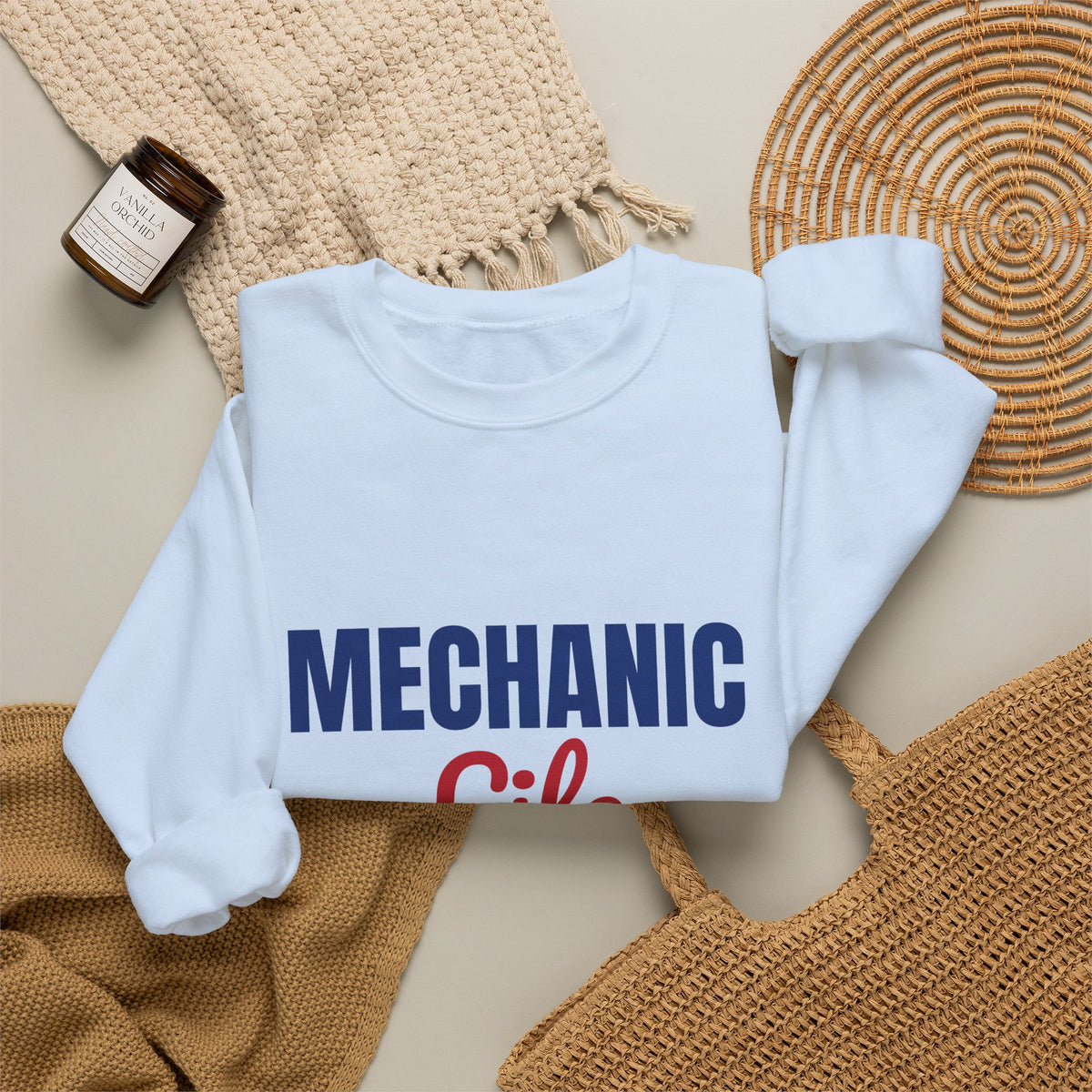 Mechanic Life Grease Coffee Repeat Sweatshirt, Mechanic Crewneck