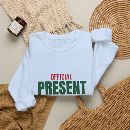Official Present Wrapper Sweatshirt, Funny Christmas Crewneck