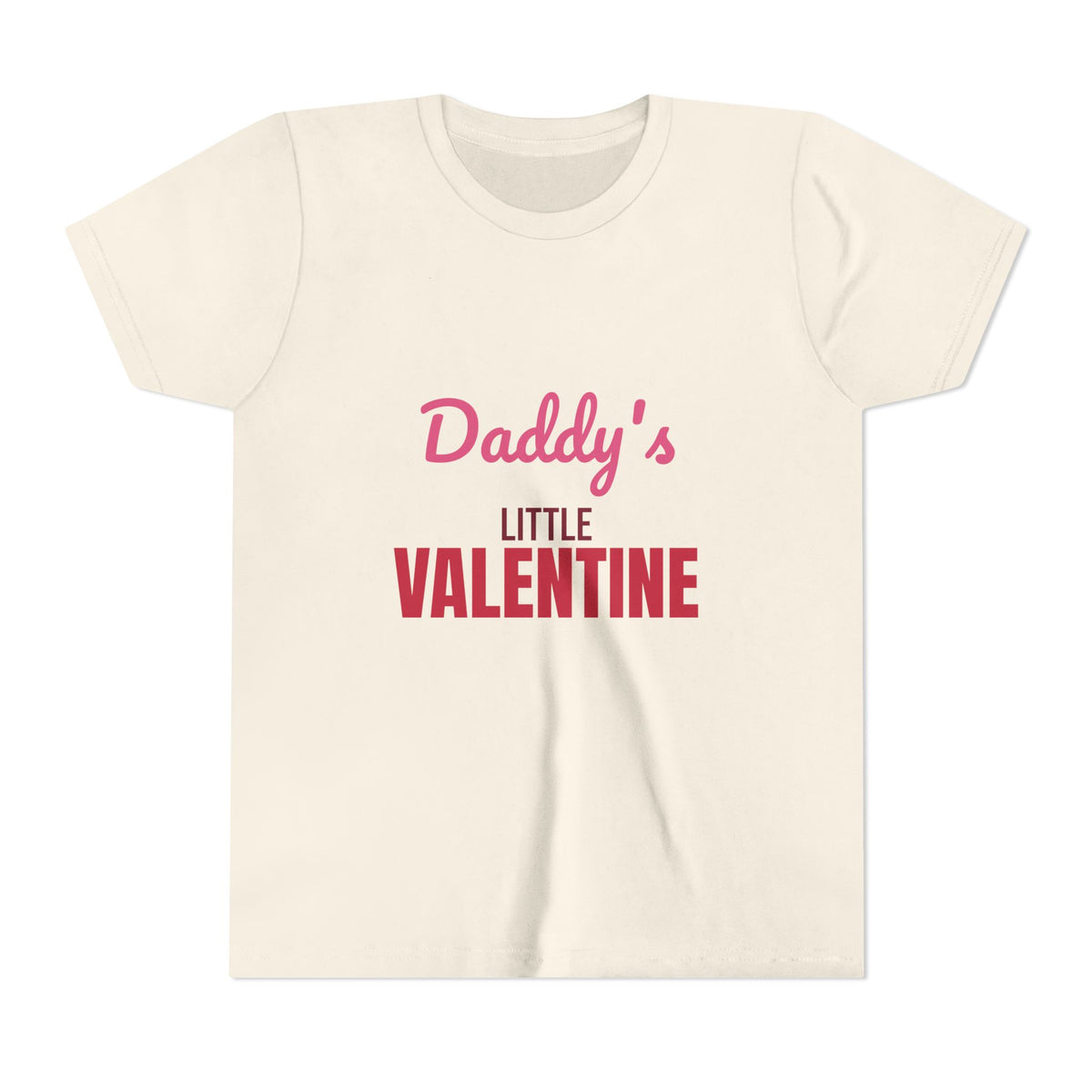Daddy's Little Valentine Kids Shirt