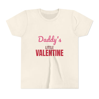 Daddy's Little Valentine Kids Shirt