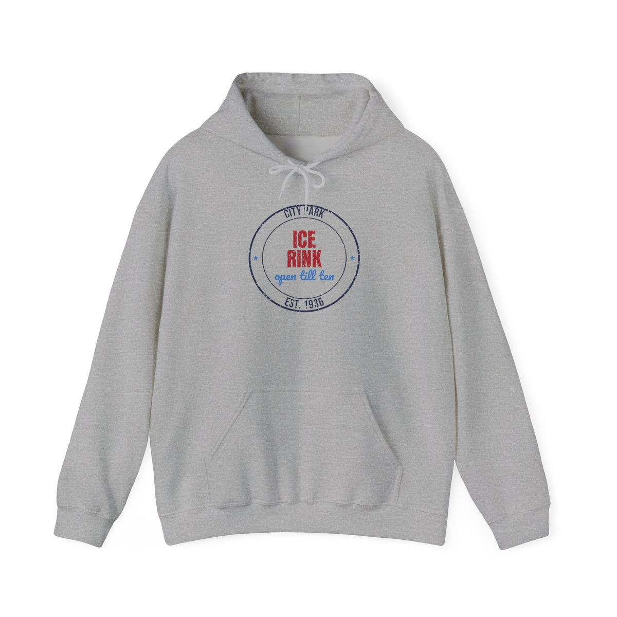 City Park Ice Rink Open Till Ten Est. 1936 Hoodie, Vintage Winter Hoodie