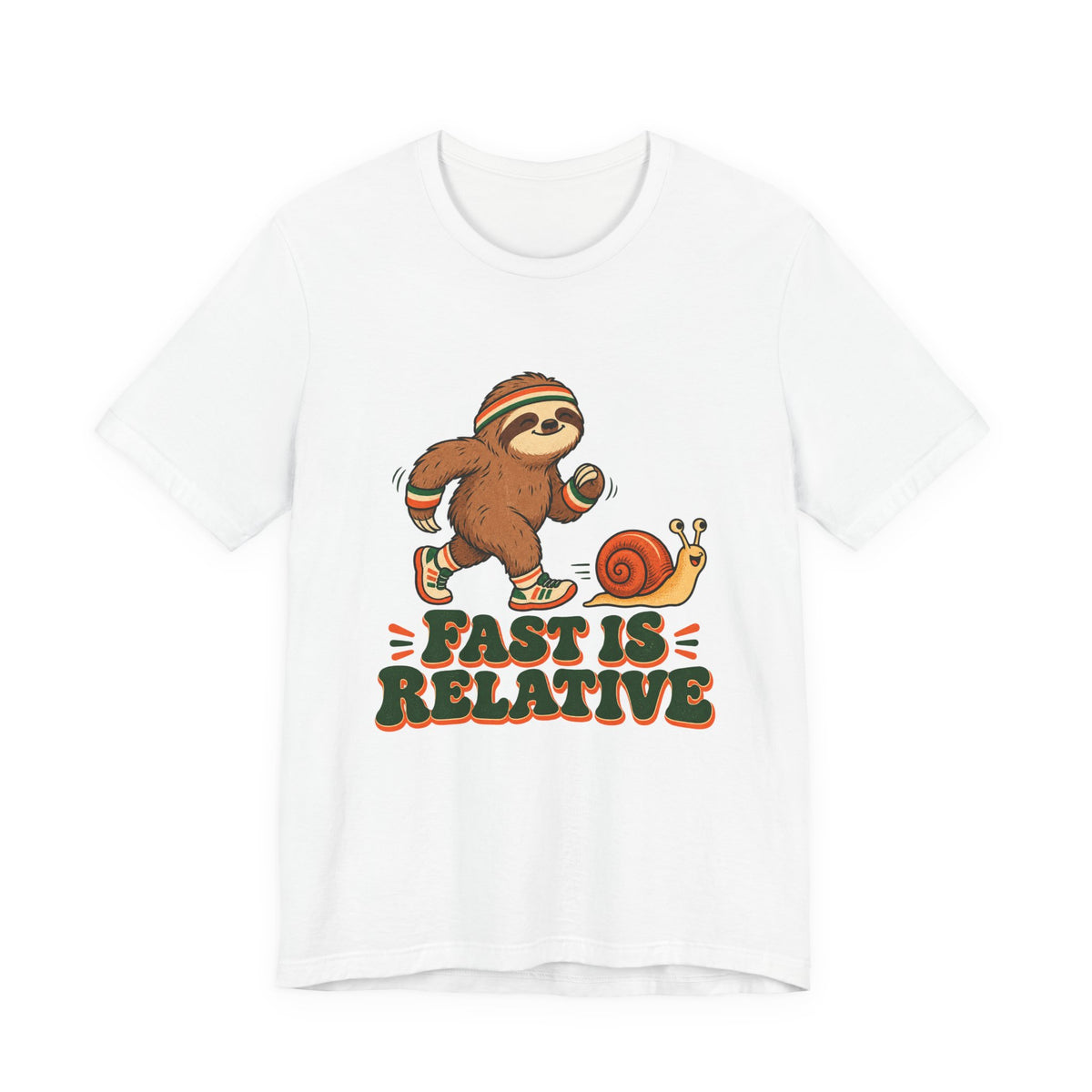 Fast Is Relative Running Sloth Shirt, Funny Sloth Running T-Shirt, Funny Sloth Running Gift