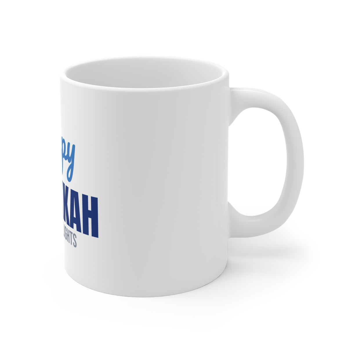 Happy Hanukkah Festival of Lights Mug, Hanukkah Coffee Mug 11oz