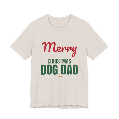 Merry Christmas Dog Dad Shirt, Dog Dad Christmas T-Shirt, Dog Lover Gift