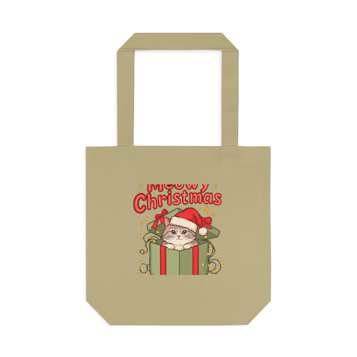 Meowy Christmas Tote Bag