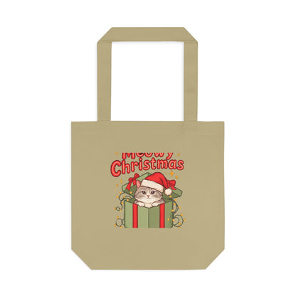 Meowy Christmas Tote Bag