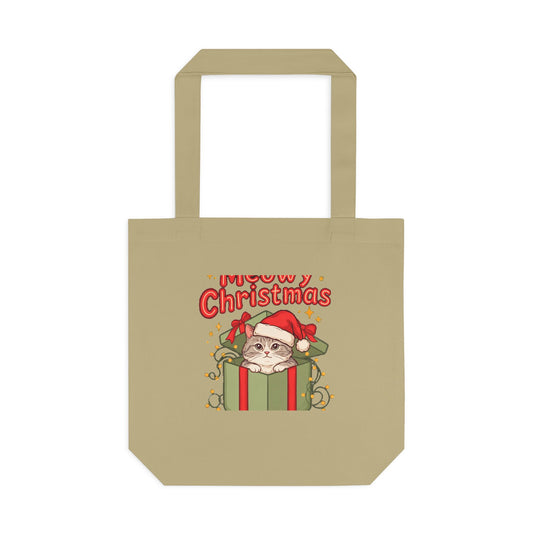 Meowy Christmas Tote Bag