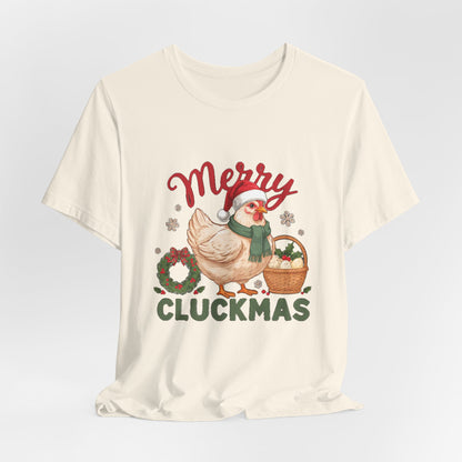 Merry Cluckmas Shirt, Chicken Christmas T-Shirt, Chicken Lover Tee