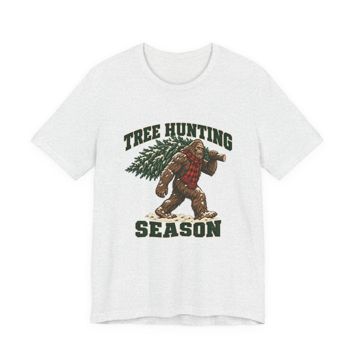 Tree Hunting Season Bigfoot Christmas Tree Shirt, Bigfoot Christmas T-Shirt, Bigfoot Christmas Gift