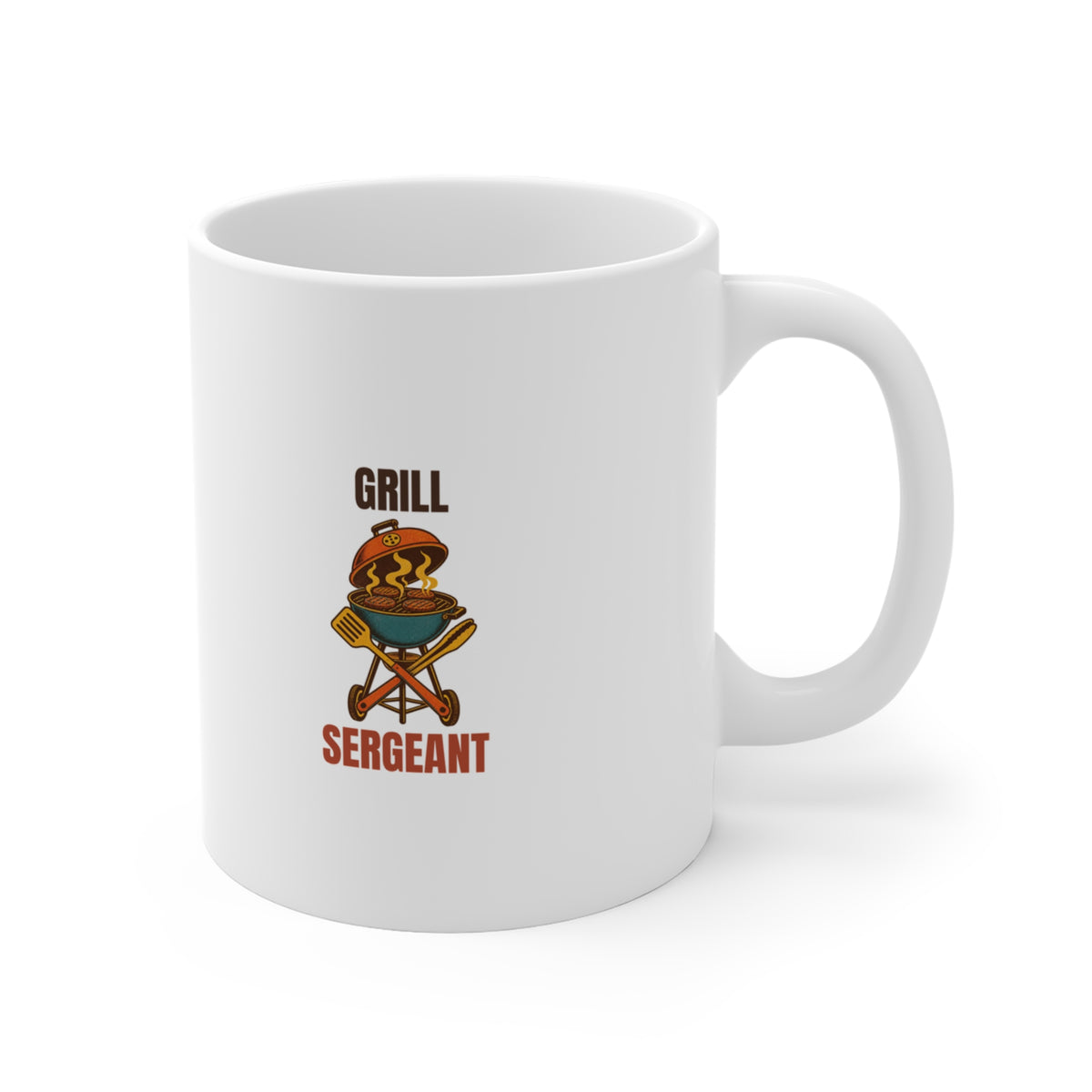 Grill Sergeant Vintage BBQ Mug, Retro Grill Sergeant Coffee Mug 11oz lifestyle