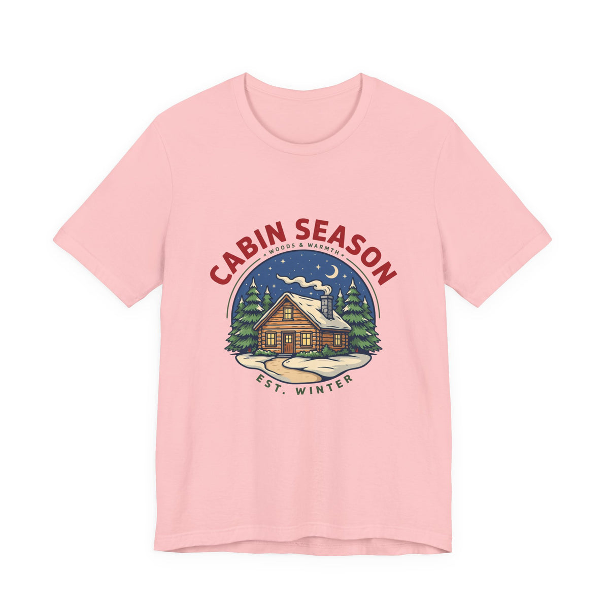 Cabin Season Shirt, Winter Cabin T-Shirt, Mountain Tee