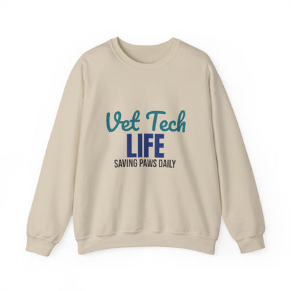 Vet Tech Life Saving Paws Daily Sweatshirt