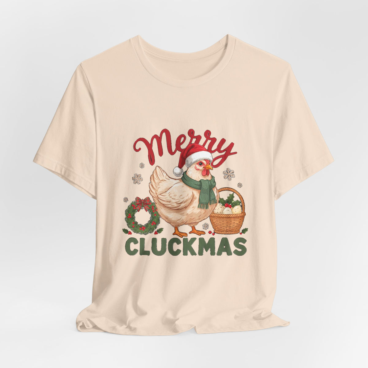 Merry Cluckmas Shirt, Chicken Christmas T-Shirt, Chicken Lover Tee