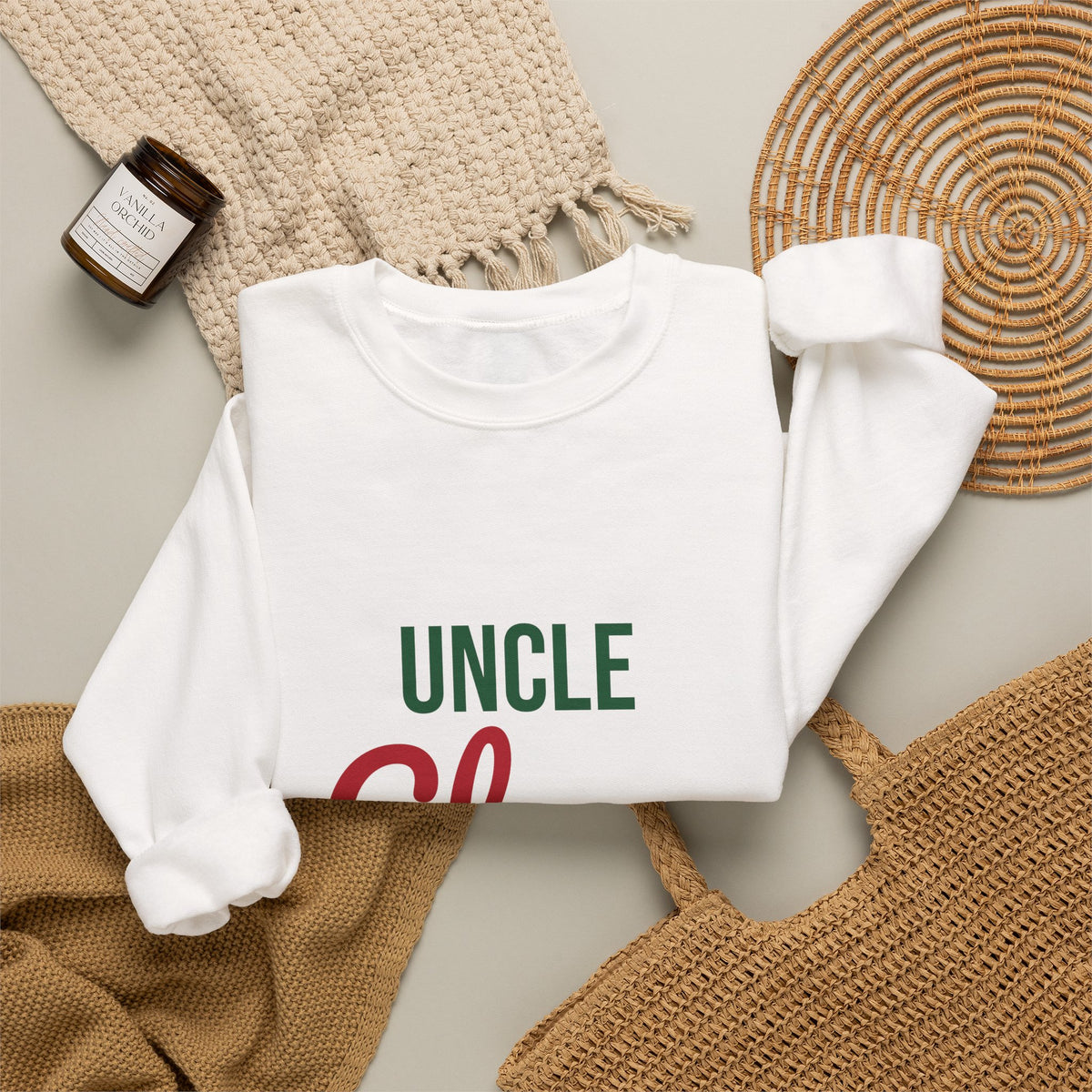 Uncle Claus Sweatshirt, Uncle Christmas Crewneck, Gift for Uncle