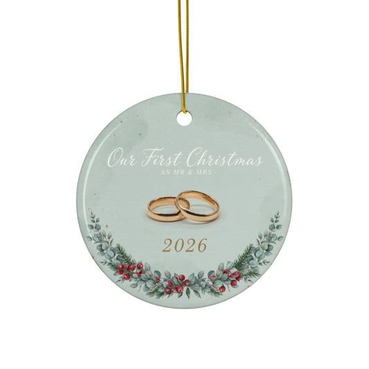 Our First Christmas Married Ornament 2026