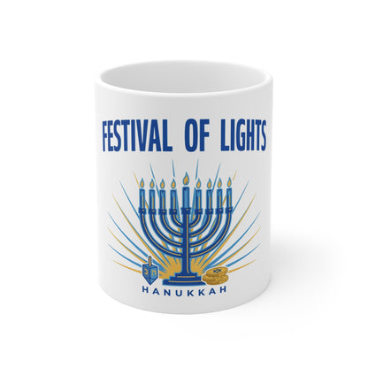 Festival of Lights Hanukkah Mug