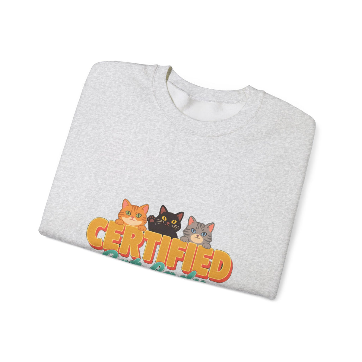 Certified Cat Lady Sweatshirt, Retro Cat Mom Crewneck, Cat Lover Gift