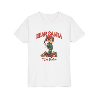 Dear Santa I Can Explain Kids Shirt, Funny Christmas Youth Tee