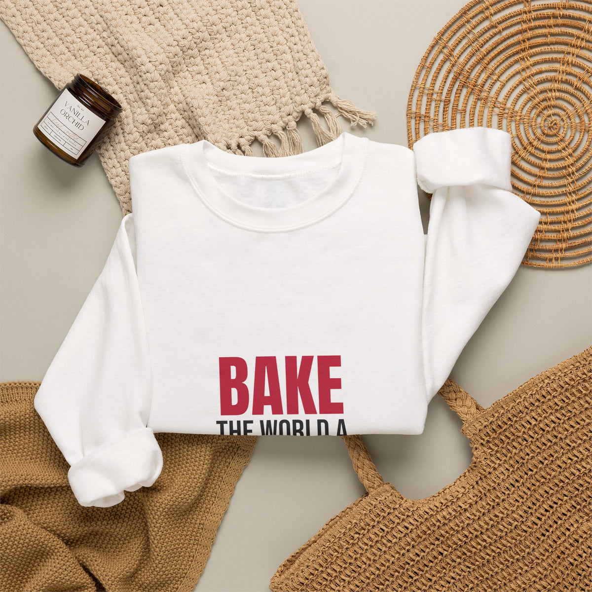 Bake the World a Better Place Sweatshirt, Baking Crewneck, Baker Gift
