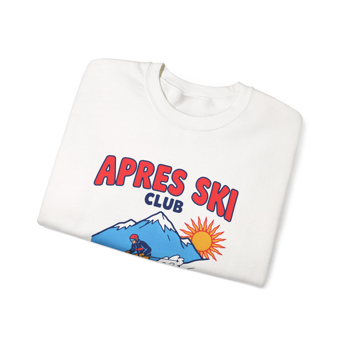 Apres Ski Club Sweatshirt, Retro Ski Crewneck, Skiing Sweatshirt
