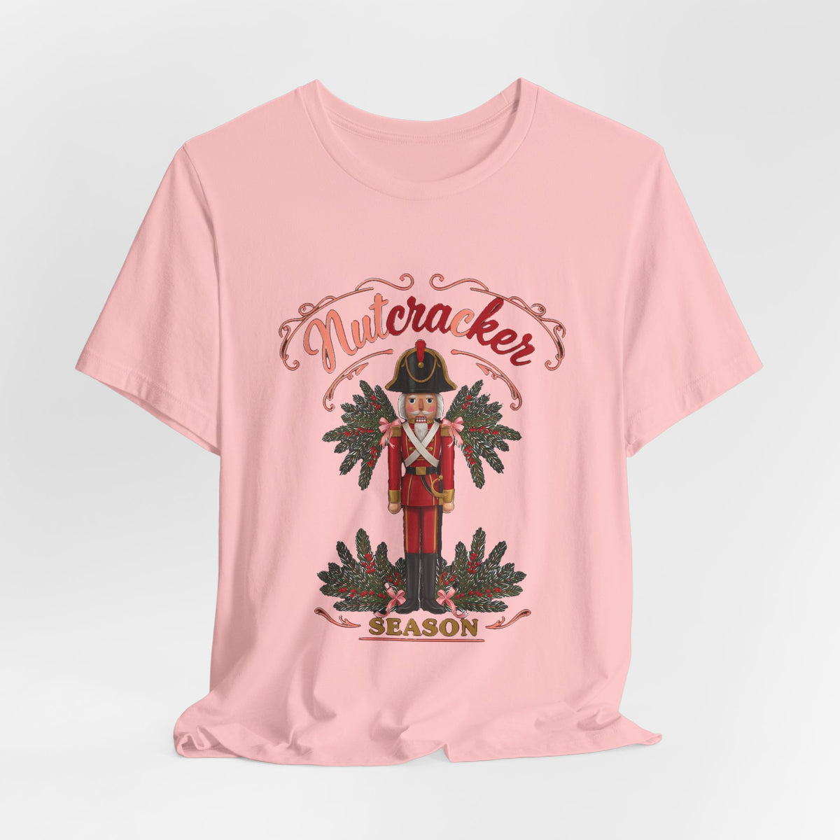 Nutcracker Season Shirt, Vintage Nutcracker T-Shirt, Pink Christmas Tee