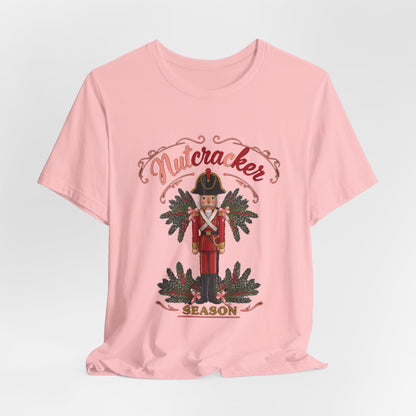 Nutcracker Season Shirt, Vintage Nutcracker T-Shirt, Pink Christmas Tee
