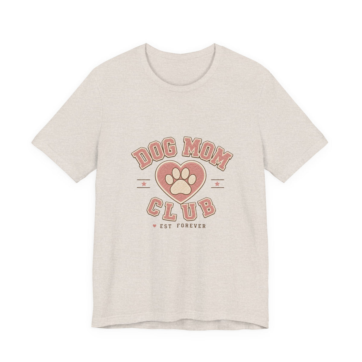 Dog Mom Club Shirt, Varsity Dog Mom T-Shirt, Paw Print Gift for Dog Lovers