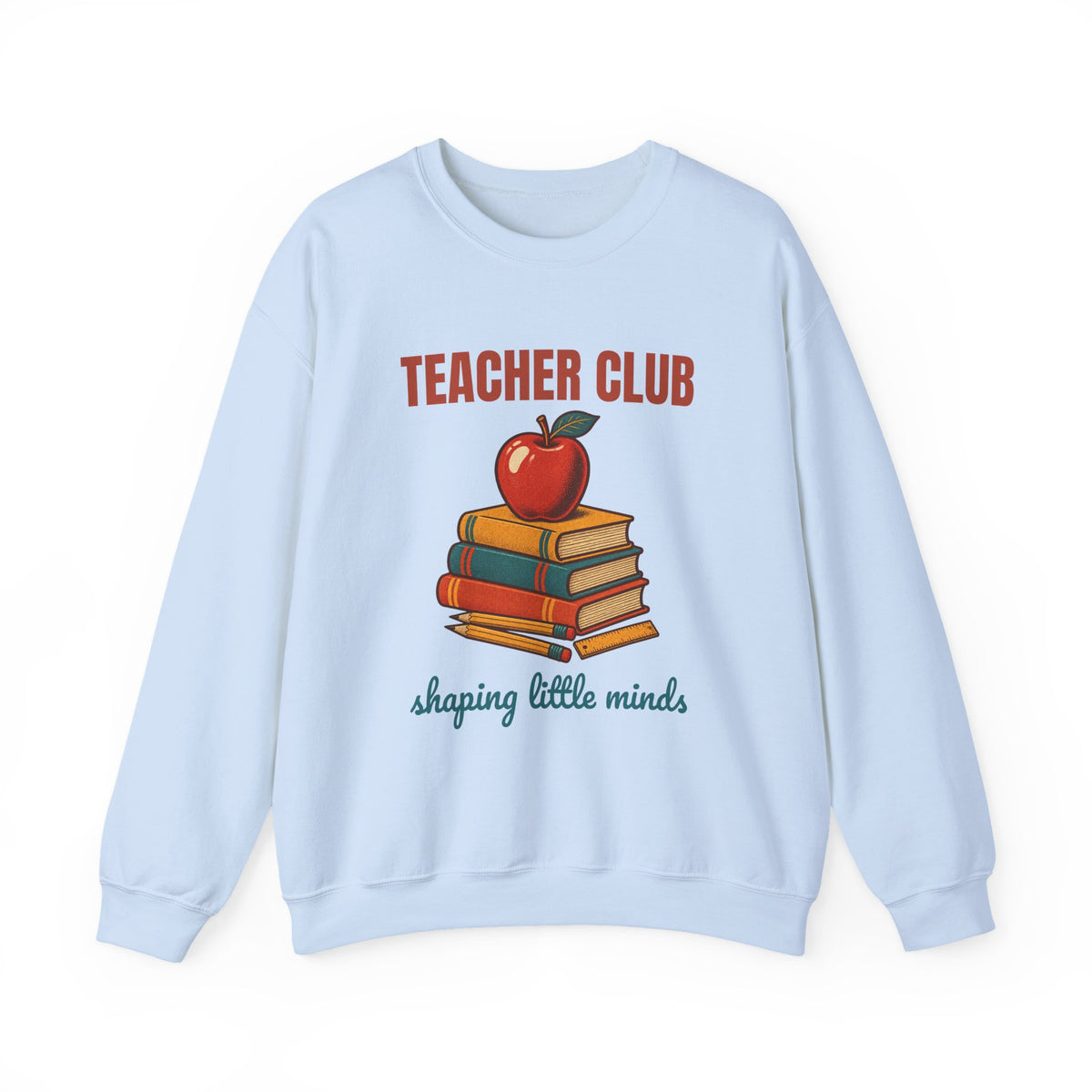Teacher Club Shaping Little Minds Sweatshirt, Vintage Teacher Club Crewneck