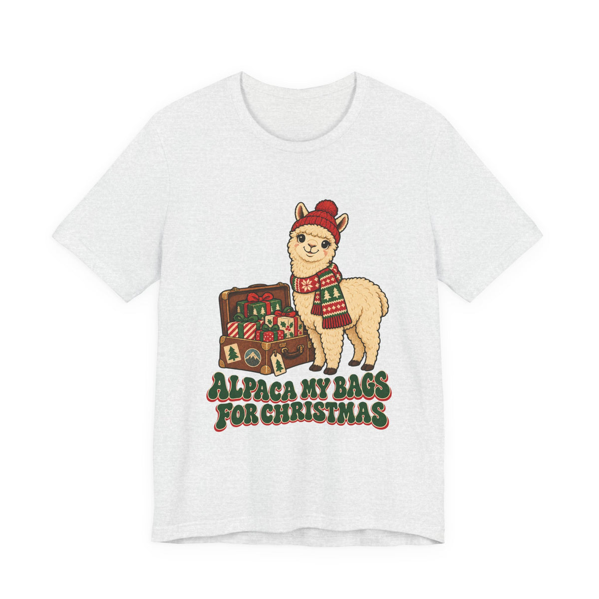 Alpaca My Bags for Christmas Shirt, Alpaca Christmas T-Shirt, Alpaca Christmas Gift