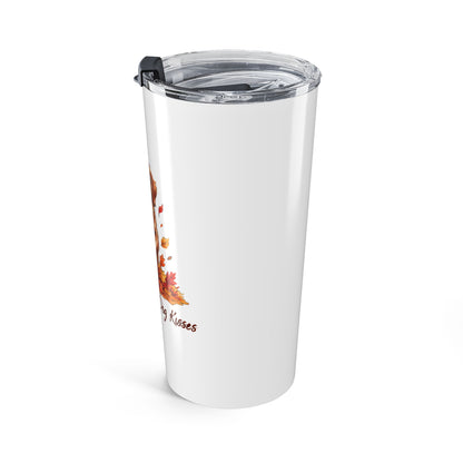 Fall Leaves and Dog Kisses Tumbler