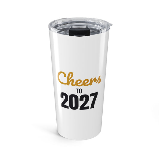 Cheers to 2027 Tumbler, New Years Eve 20oz Insulated Tumbler