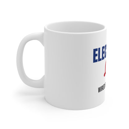 Electrician Life Wired for Hard Work Mug