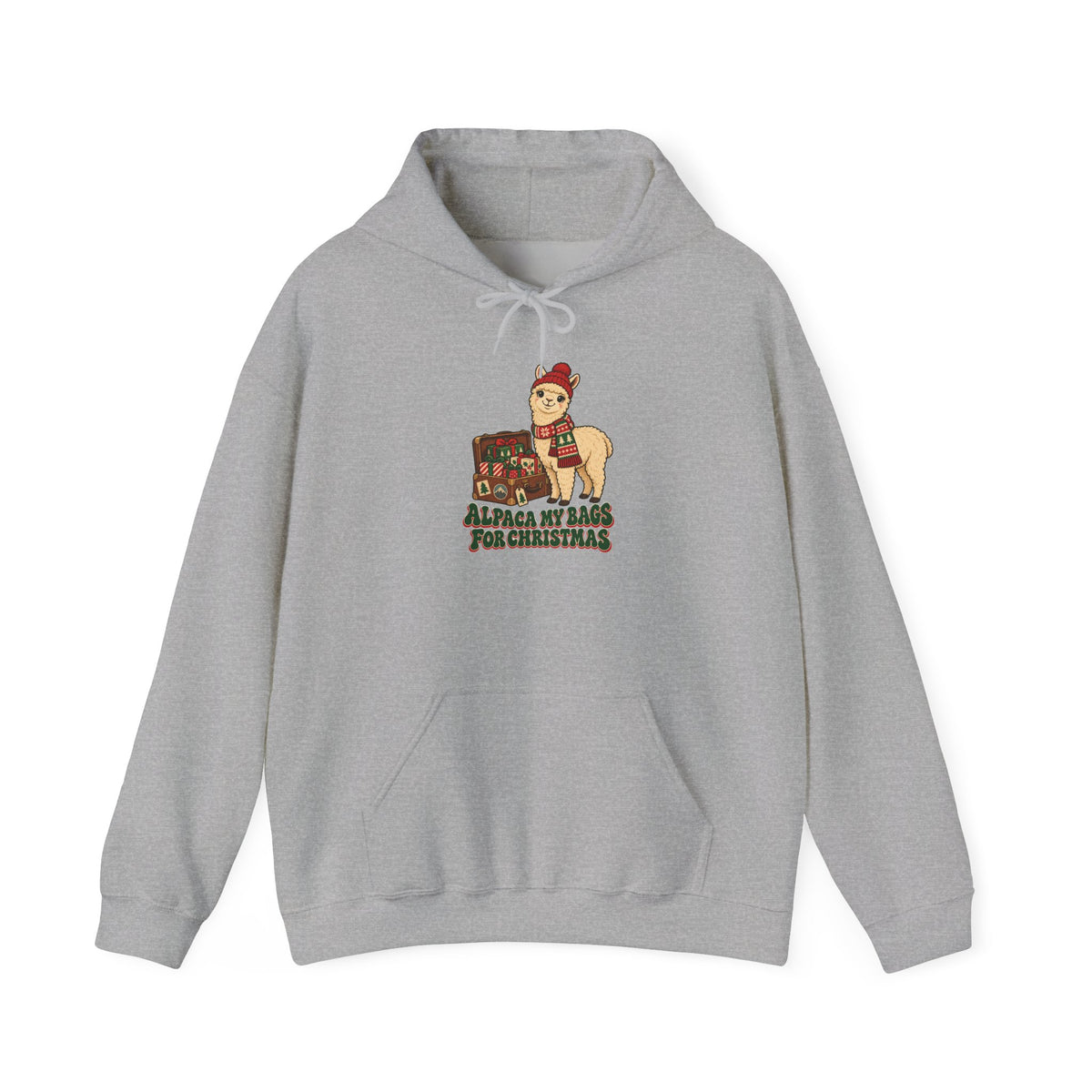 Alpaca My Bags for Christmas Hoodie, Alpaca Christmas Hoodie