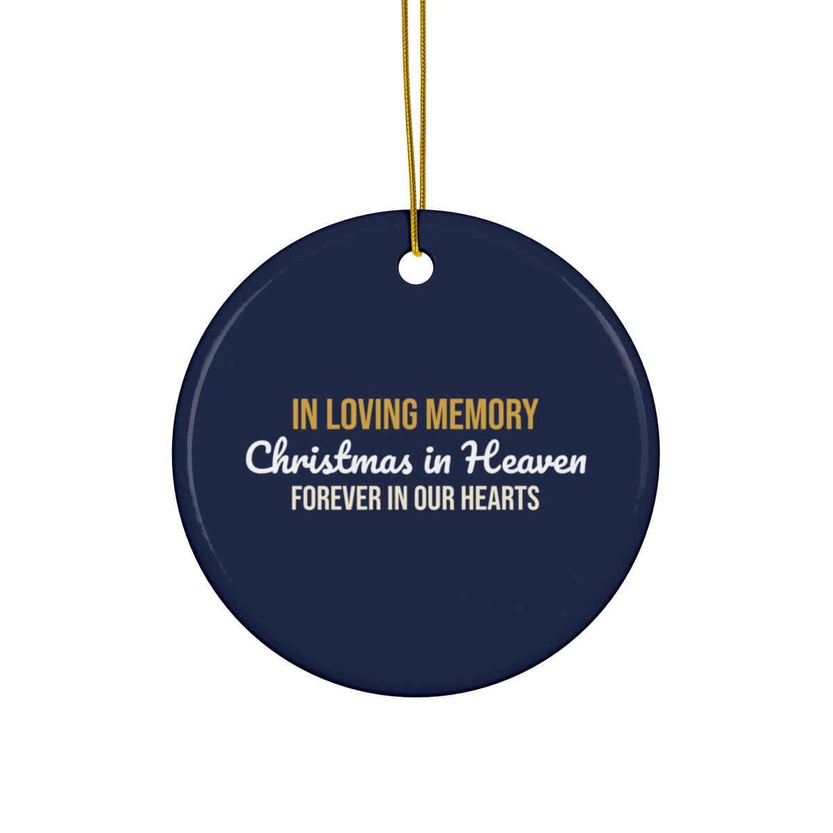 Christmas in Heaven Memorial Ornament, In Loving Memory Keepsake, Sympathy Gift