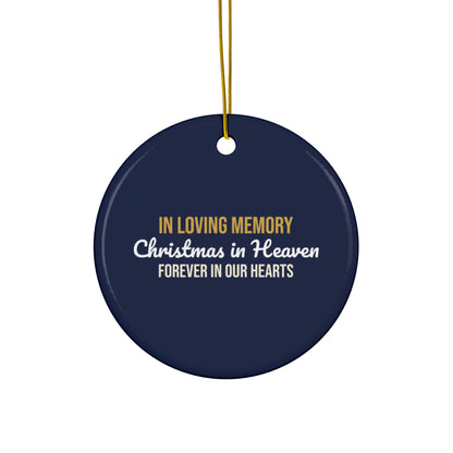 Christmas in Heaven Memorial Ornament, In Loving Memory Keepsake, Sympathy Gift